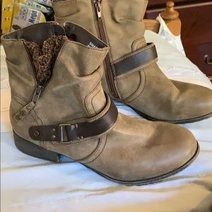 Tan ankle boots